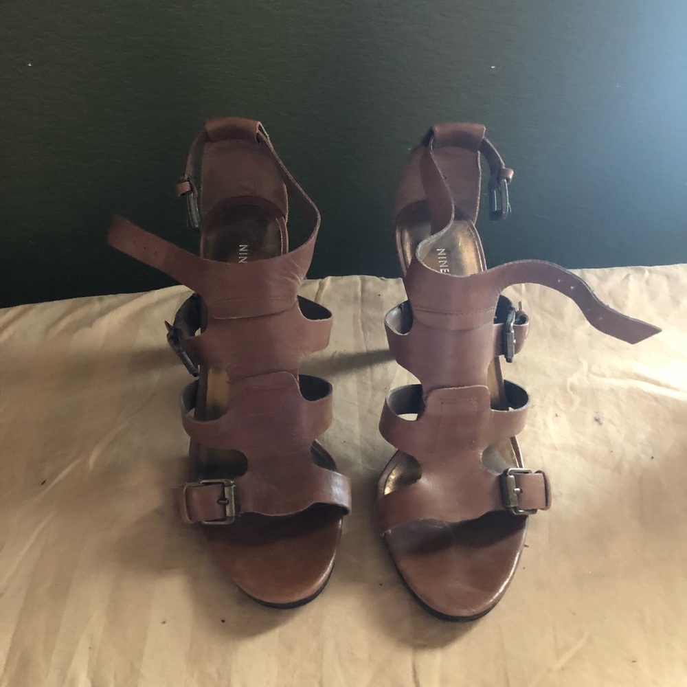 Leather heel